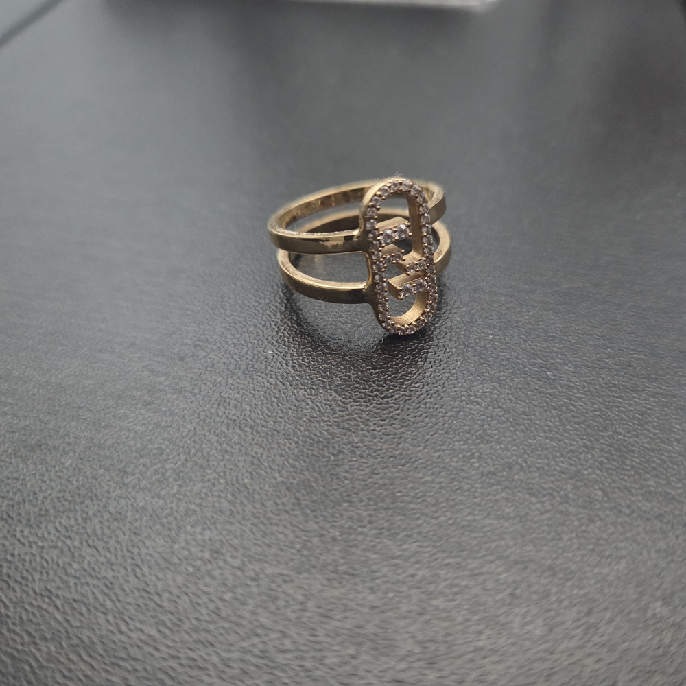 Fendi O'Lock Gold ring in medium